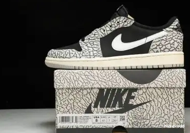 Hyperoad Jordan Black Cement Low 1 OG Retro 0508